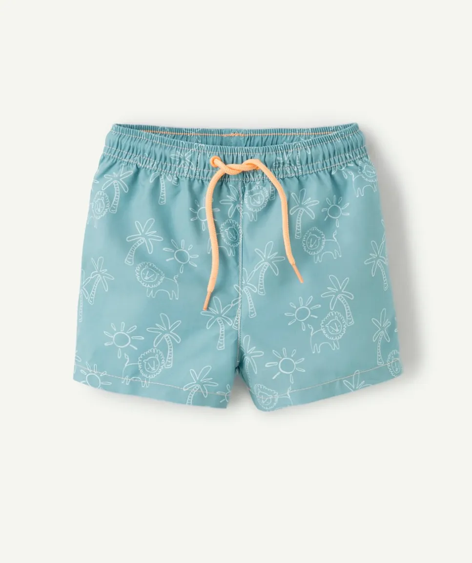 Short de bain bébé garçon imprimé bleu