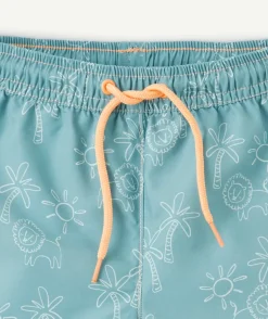 Short de bain bébé garçon imprimé bleu