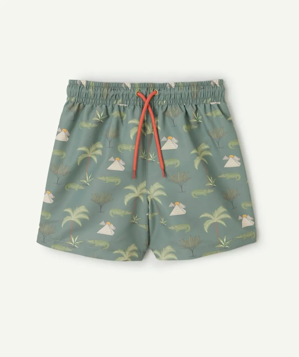 Short de bain garçon imprimé jungle