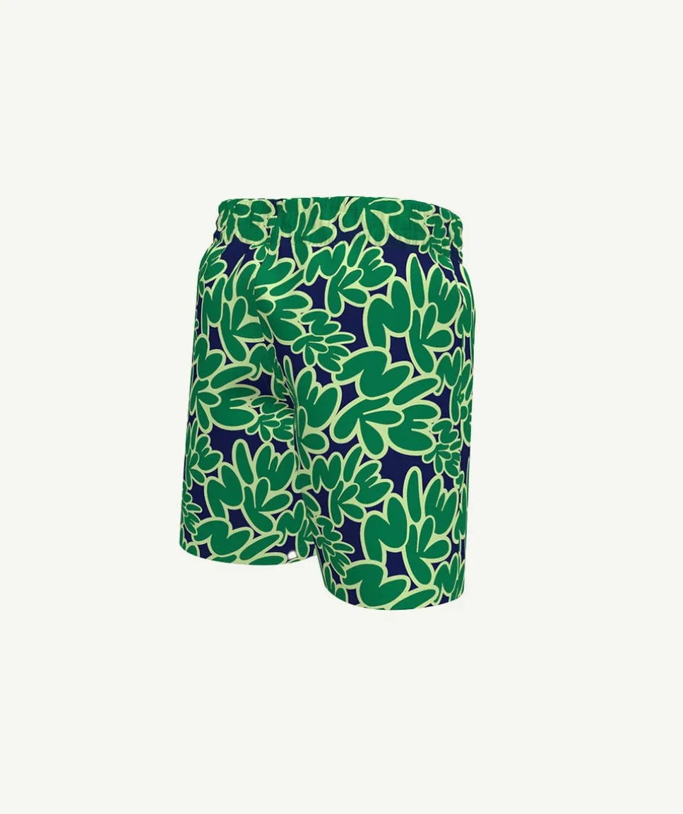 Short de bain garçon imprimé vert nike