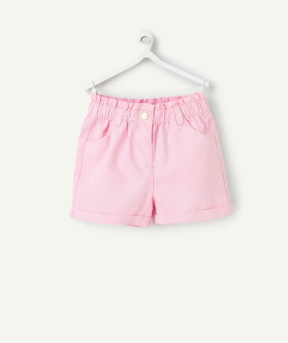 Short droit bébé fille rose