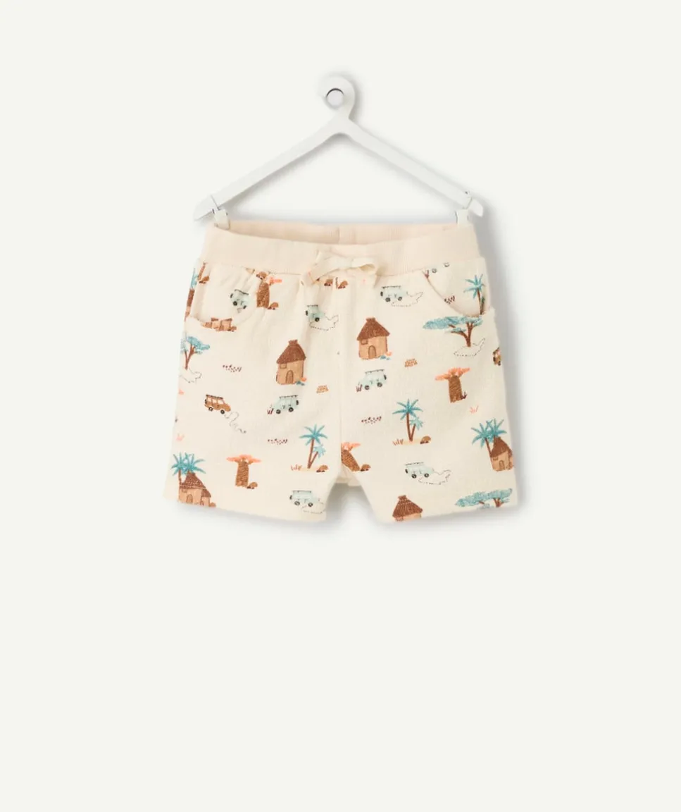 Short en coton bébé garçon imprimé safari