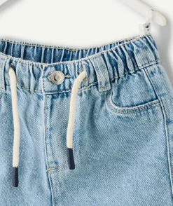 Short en jean bébé garçon bleu