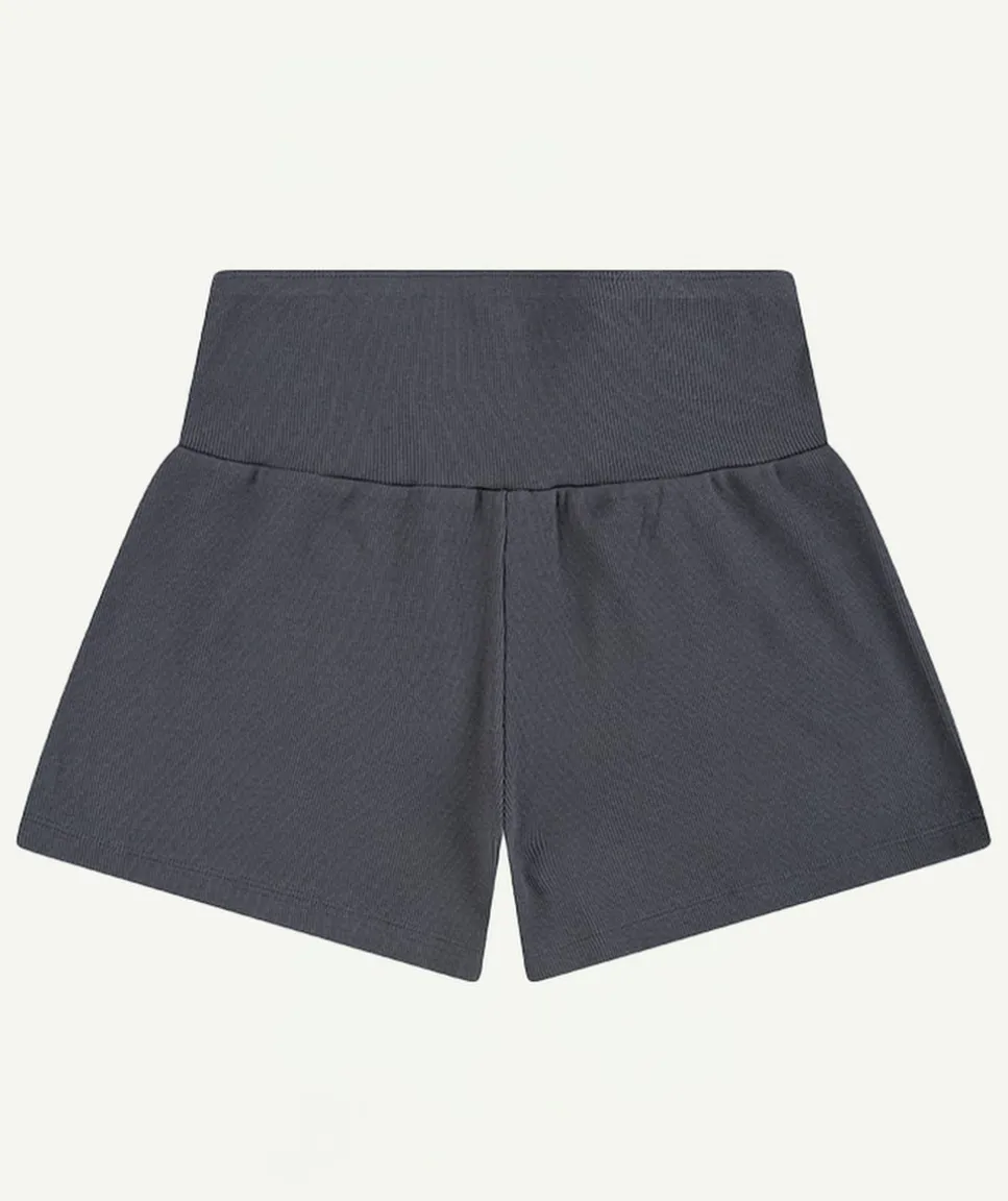 Short fille élastiqué noir