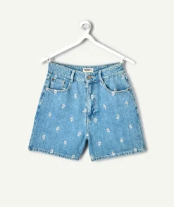 Short fille mom jean imprimé