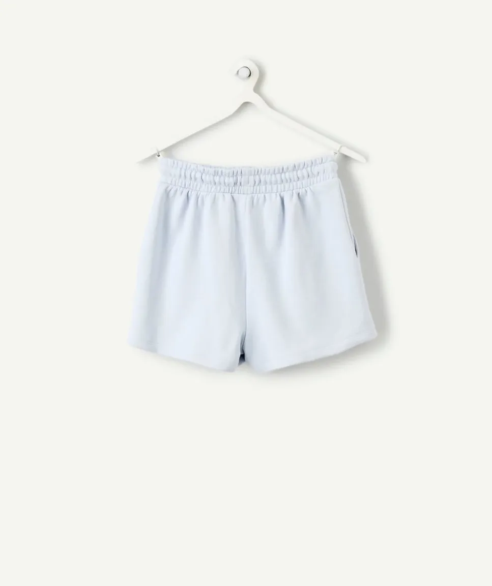 Short fille relax bleu