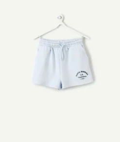 Short fille relax bleu