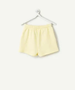 Short fille relax jaune