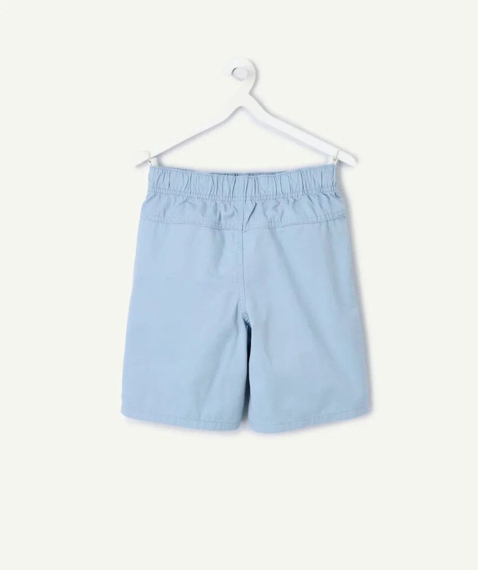 Short garçon chino bleu