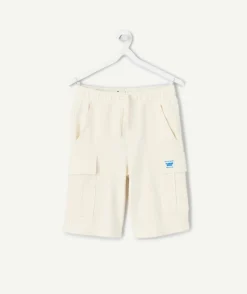 Short garçon droit blanc