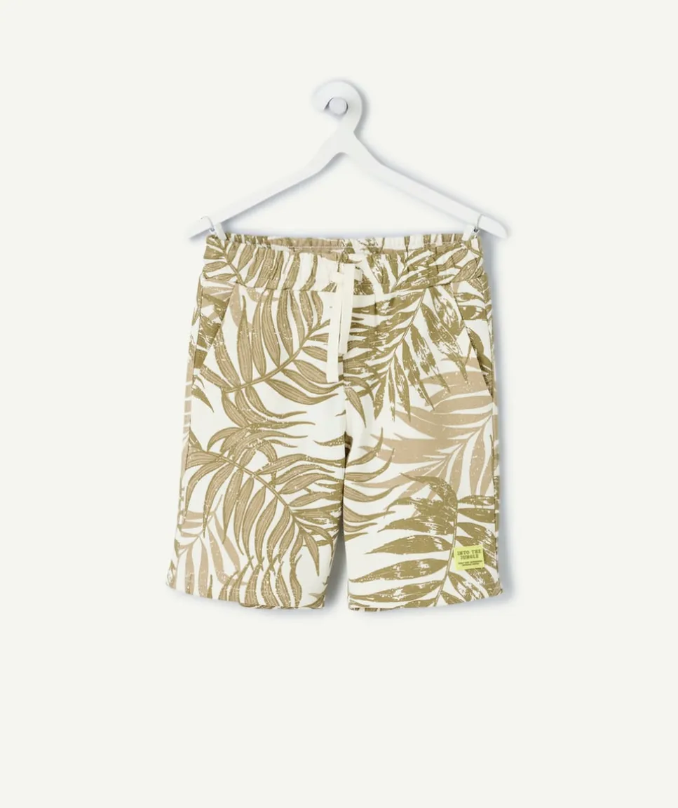 Short garçon droit imprimé tropical