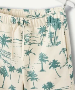 Short garçon relax imprimé palmiers