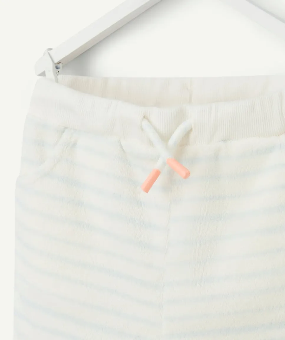 Short rayé blanc bébé garçon