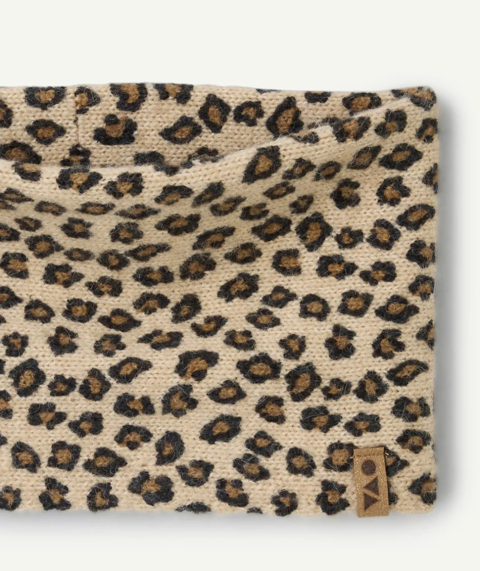 Snood bébé fille imprimé léopard