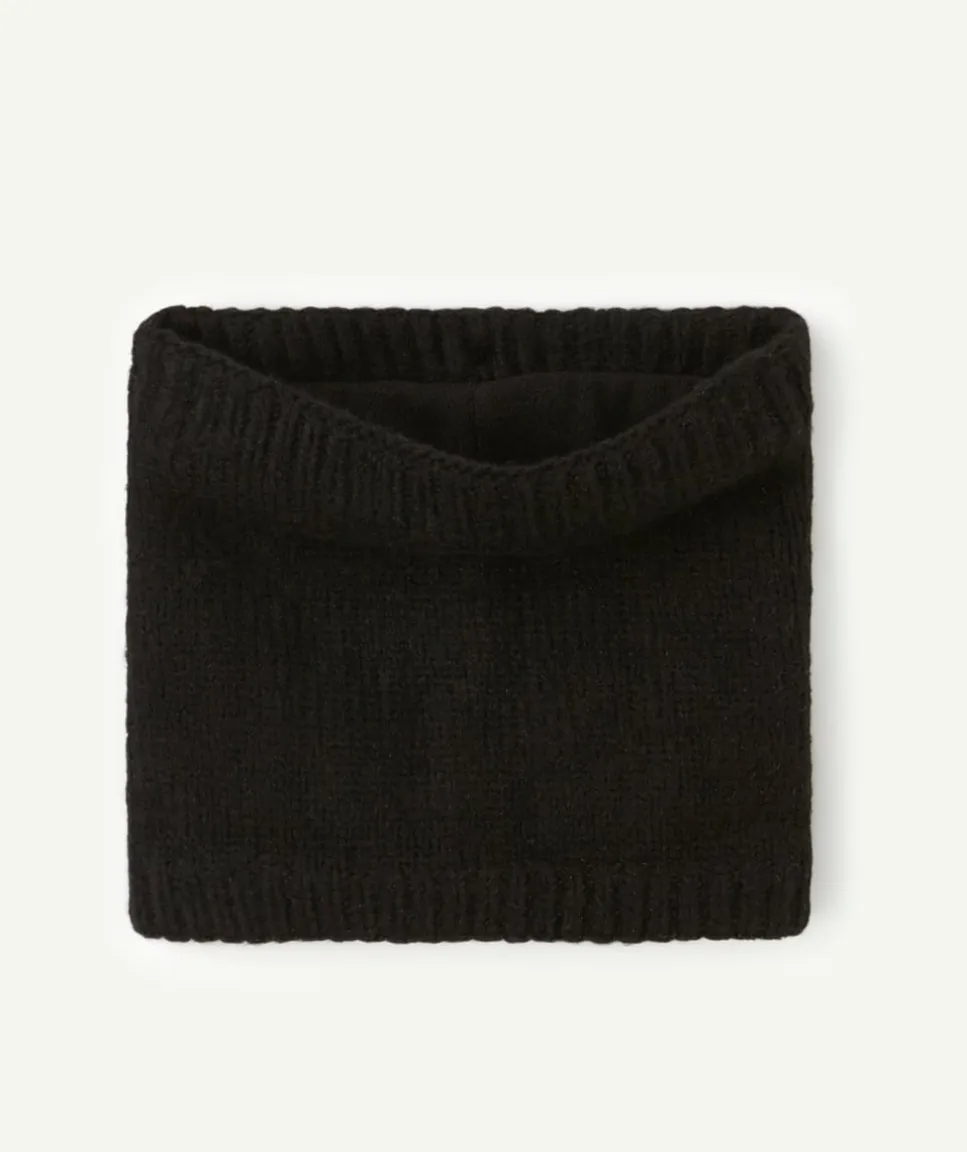 Snood fille noir en maille
