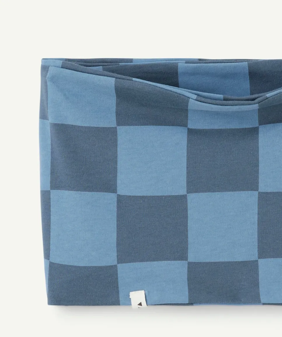 Snood garçon bleu et noir