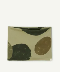 Snood vert pour garçon avec imprimé