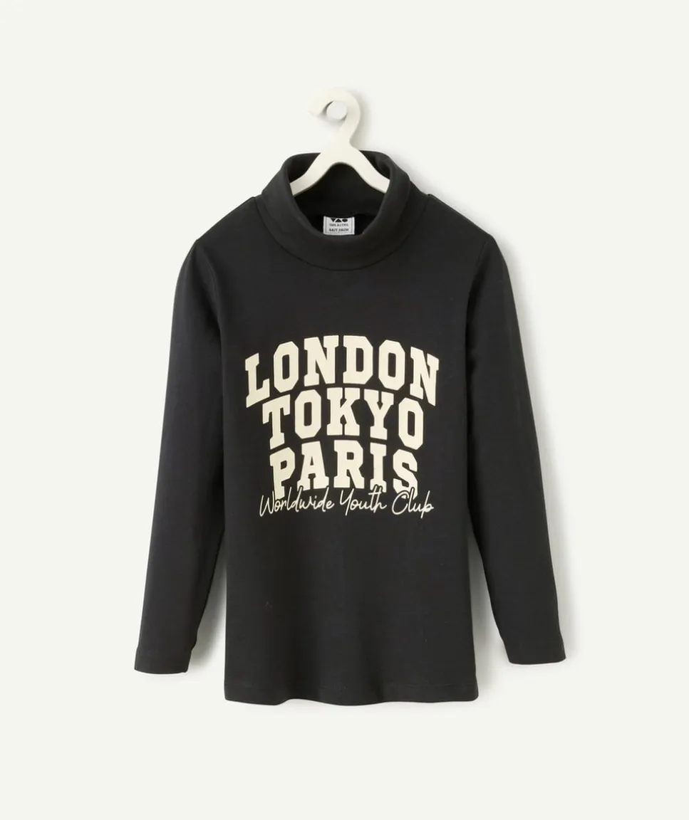 Sous-pull garçon coton bio thème capitales