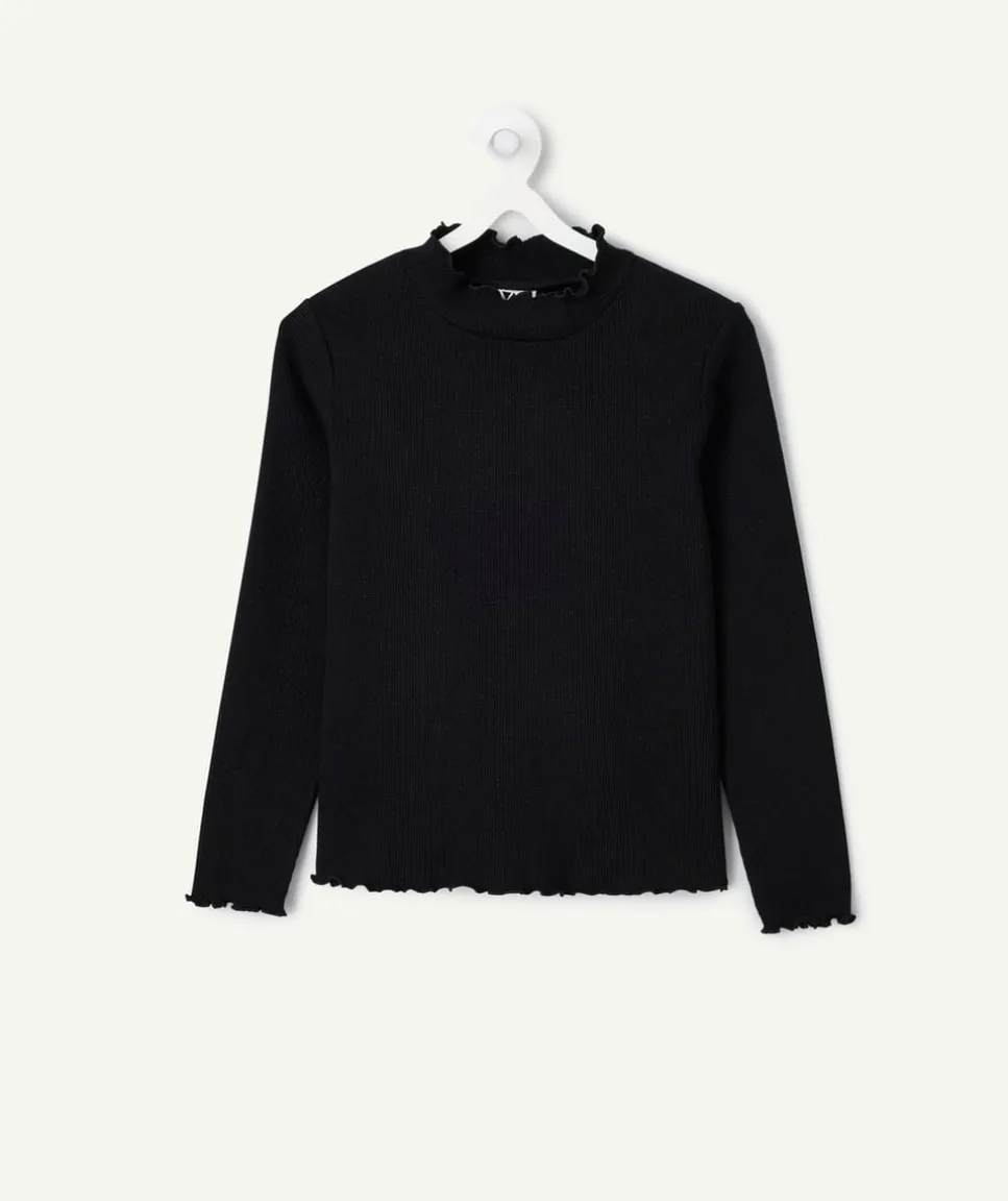 Sous-pull manches longues fille noir