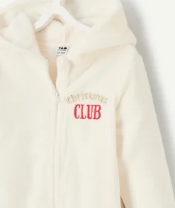 Surpyjama fille tout doux blanc petit renne