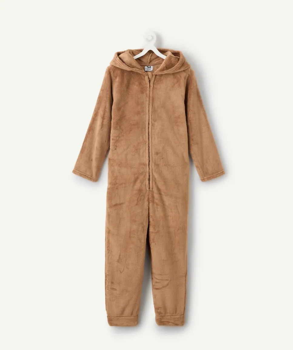 Surpyjama polaire garçon ours à capuche