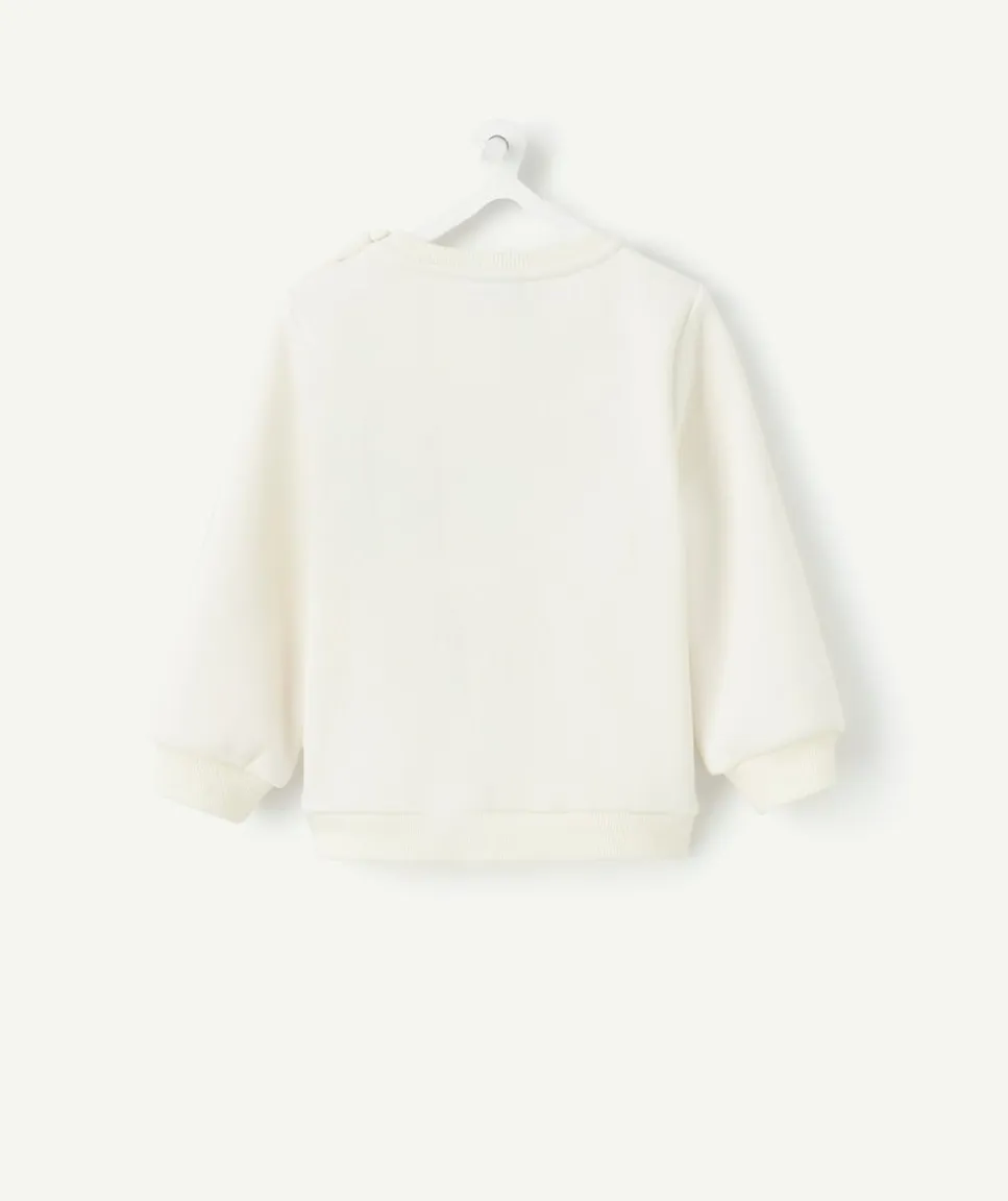 Sweat bébé garçon blanc imprimé renne
