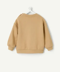 Sweat bébé garçon camel imprimé rodéo