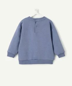 Sweat bébé garçon gris imprimé message