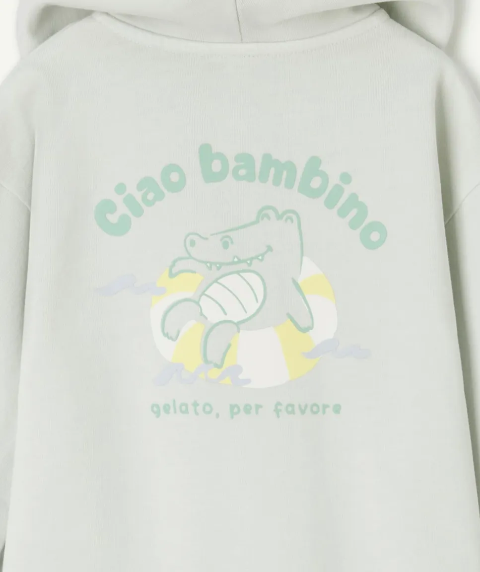 Sweat bébé garçon imprimé message