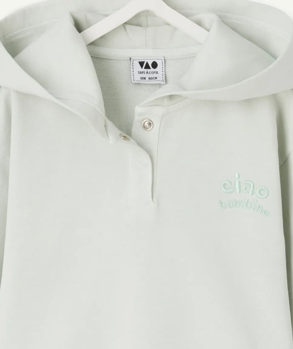 Sweat bébé garçon imprimé message