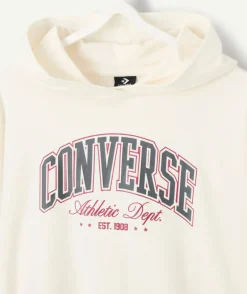 Sweat à capuche fille blanc imprimé