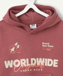 Sweat à capuche garçon imprimé streetwear