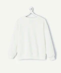 Sweat garçon blanc imprimé jeu vidéo
