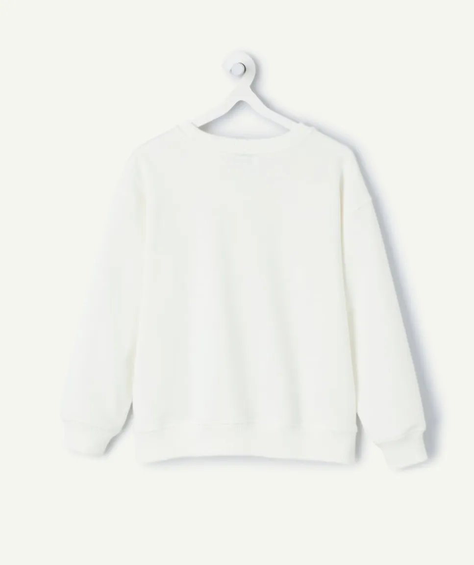 Sweat garçon blanc imprimé jeu vidéo
