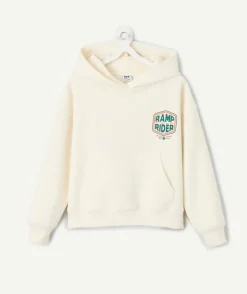 Sweat garçon écru imprimé