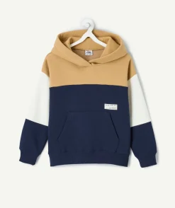 Sweat garçon droit colorblock