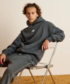 Sweat garçon droit kaki imprimé