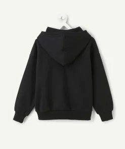Sweat garçon imprimé squelette noir phosphorescent