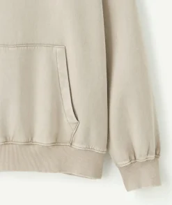 Sweat garçon oversize beige