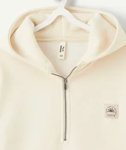 Sweat garçon oversize crème