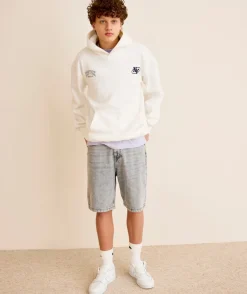 Sweat garçon oversize imprimé écru