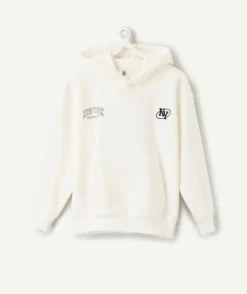 Sweat garçon oversize imprimé écru