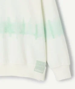 Sweat garçon tie-dye blanc