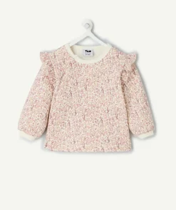 Sweat naissance fille imprimé floral