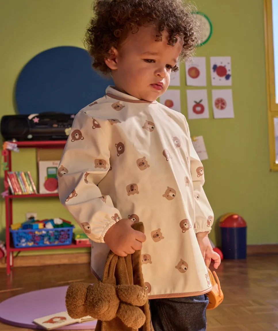 Tablier bébé garçon imprimé oursons