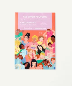 Tao x quiquequoi affiche avec autocollants supers-pouvoirs