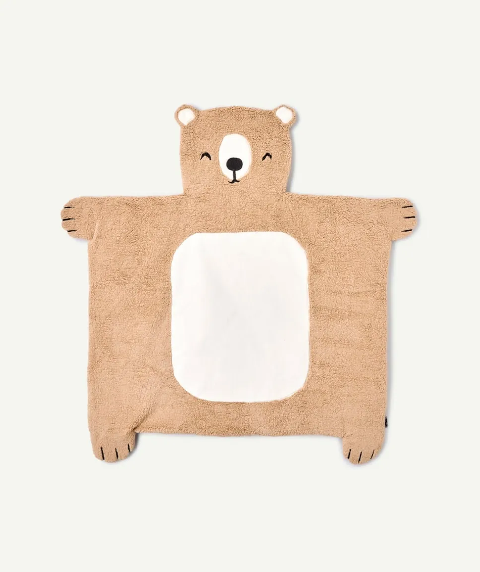 Tapis de parc bébé garçon ours beige