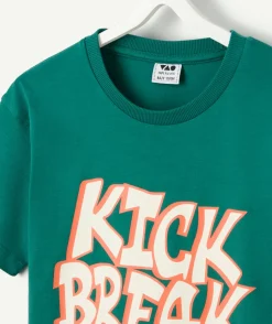Tee-shirt garçon manches courtes imprimé message