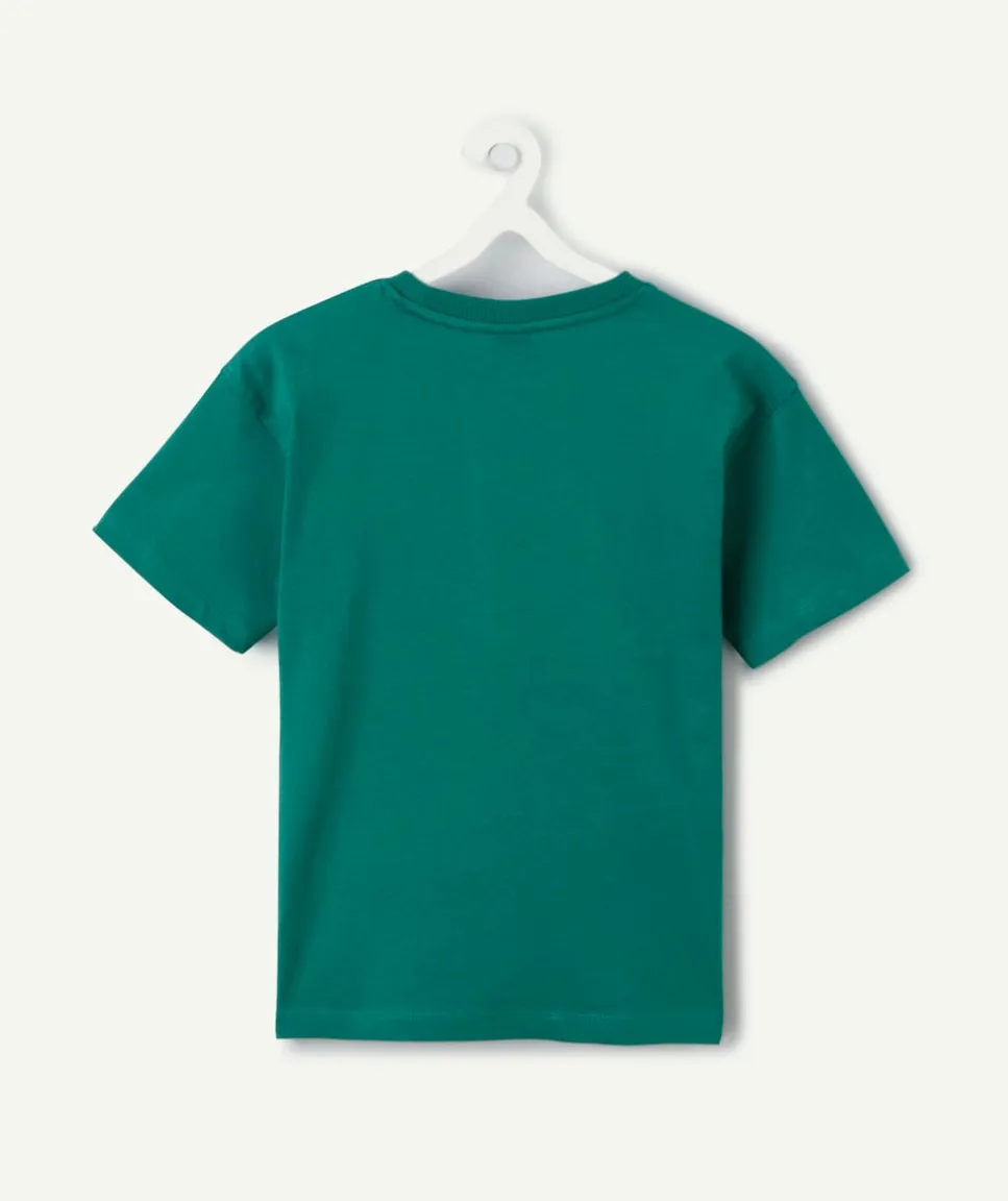 Tee-shirt garçon manches courtes imprimé message