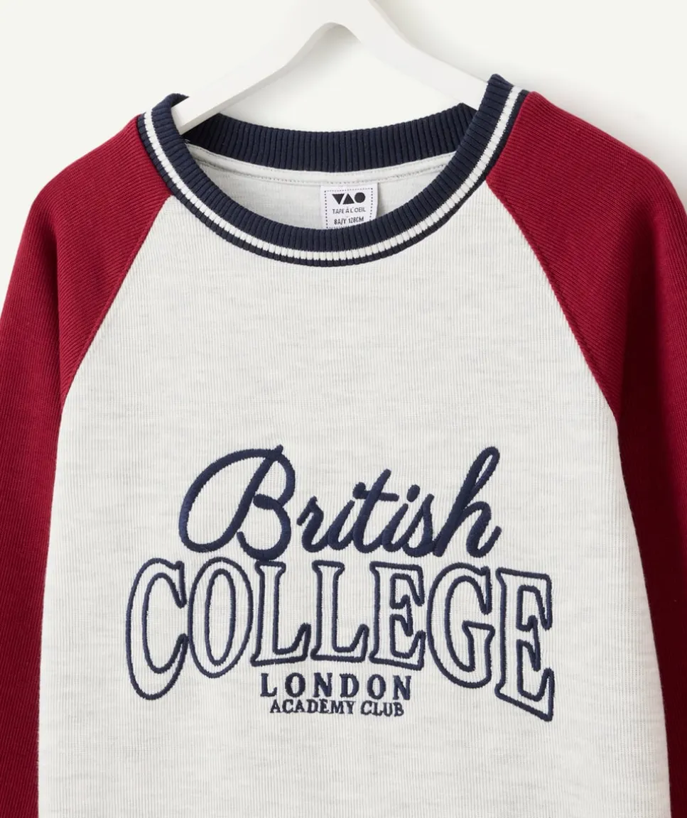 Tee-shirt manches longues garçon oversize imprimé